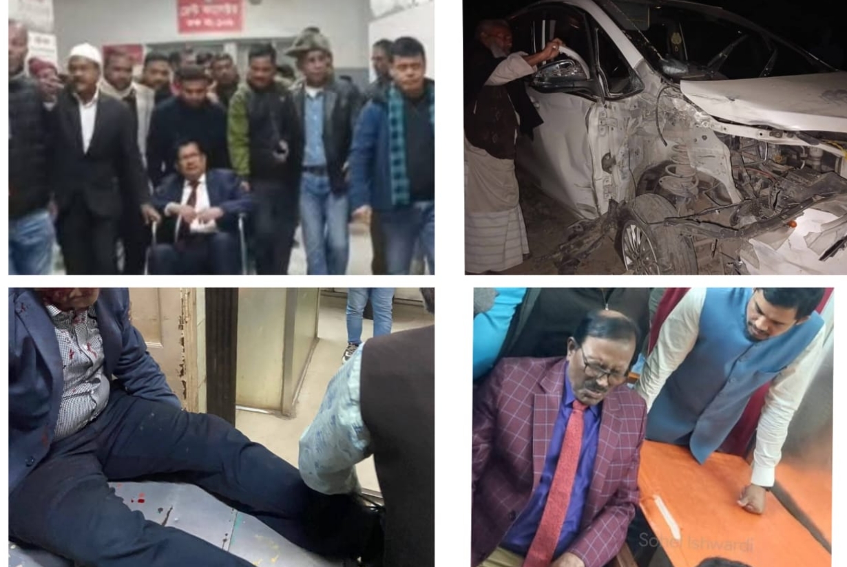 বিএনপি নেতা শামছুর রহমান শিমুল বিশ্বাস ও হাবিবুর রহমান হাবিব সড়ক দুর্ঘটনায় আহত