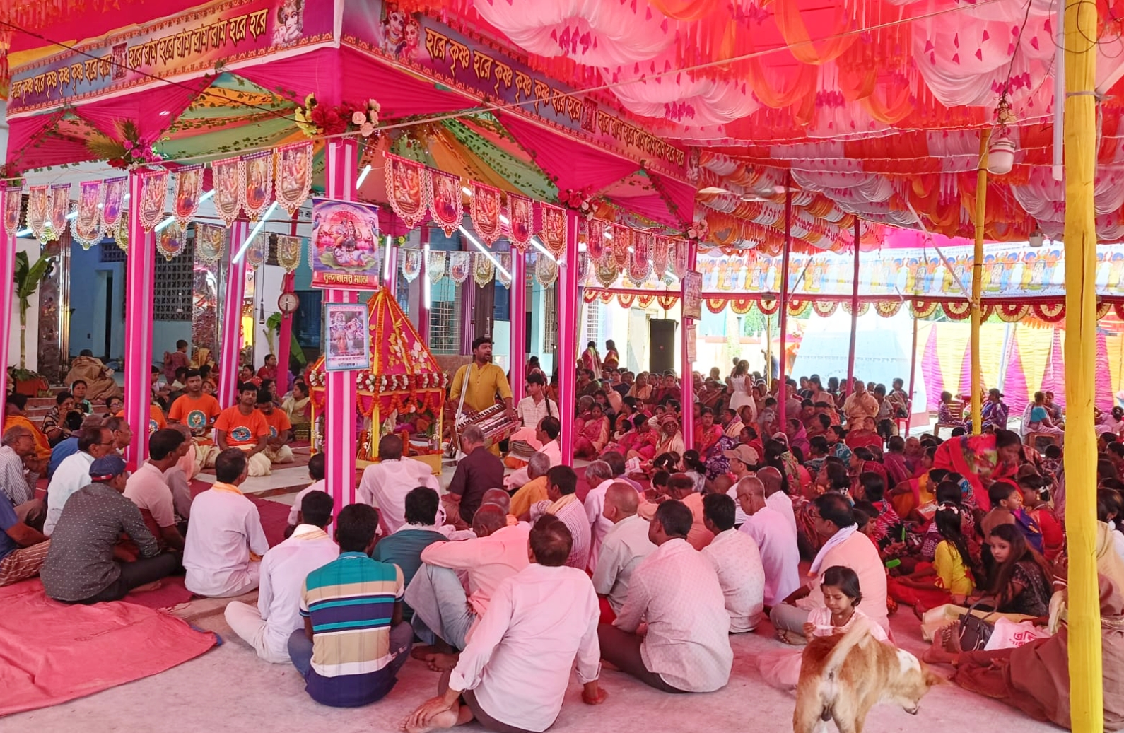 পাবনার ভাঙ্গুড়ায় ২৪ প্রহর ব্যাপী যজ্ঞানুষ্ঠান ও রাধা গোবিন্দের লীলা কীর্তনের শুভ সূচনা