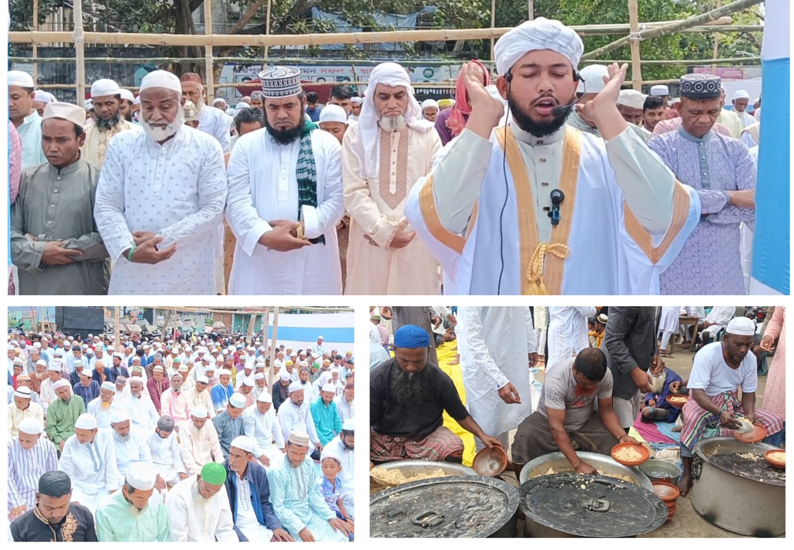 জয়পুরহাটে জাকের পার্টির ঈদ জামাত অনুষ্ঠিত ও তবারক বিতরণ