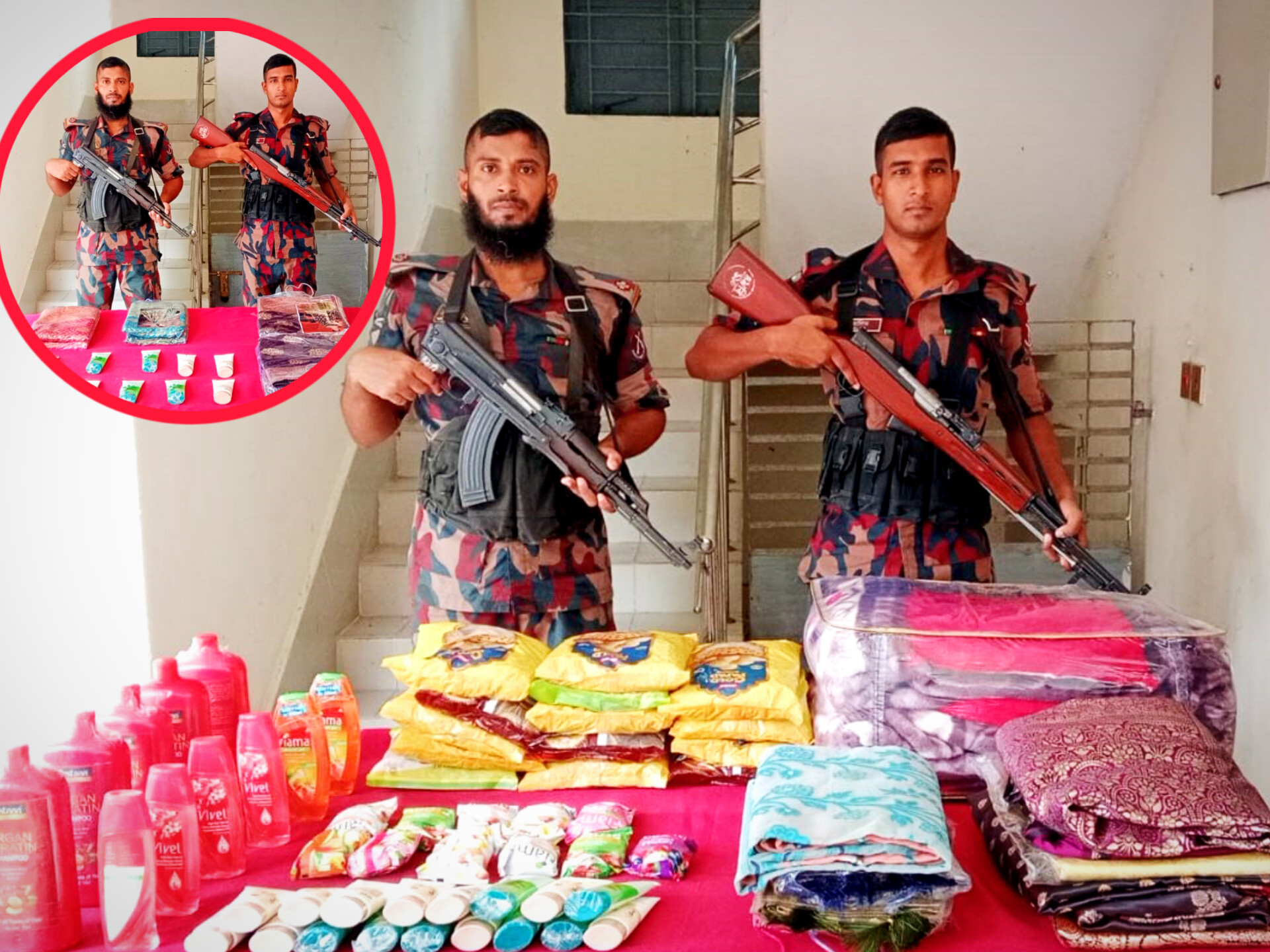 যশোর সীমান্তে বিজিবির অভিযানে প্রায় ১ লাখ ৯০ হাজার টাকার চোরাচালানি পণ্য আটক