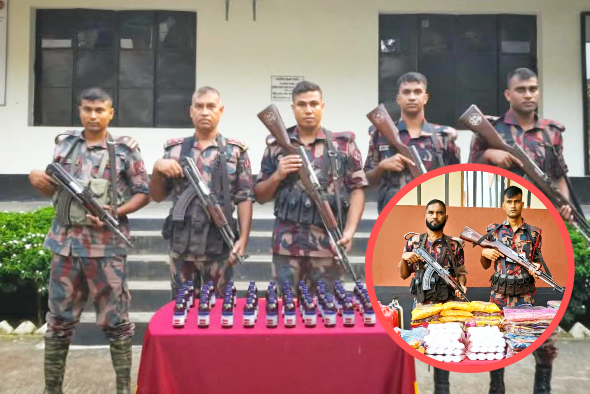 যশোর সীমান্তে মাদক ও ভারতীয় মালামাল আটক করেছে বিজিবি