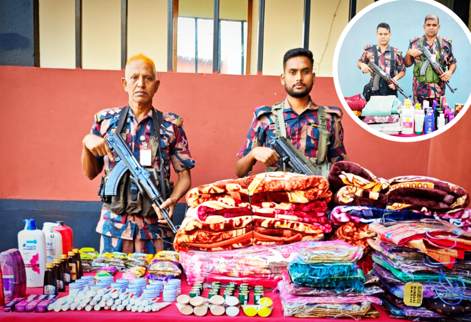 ‎বেনাপোল সীমান্তে সাড়ে ৪ লাখ টাকার চোরাচালানি পণ্য জব্দ