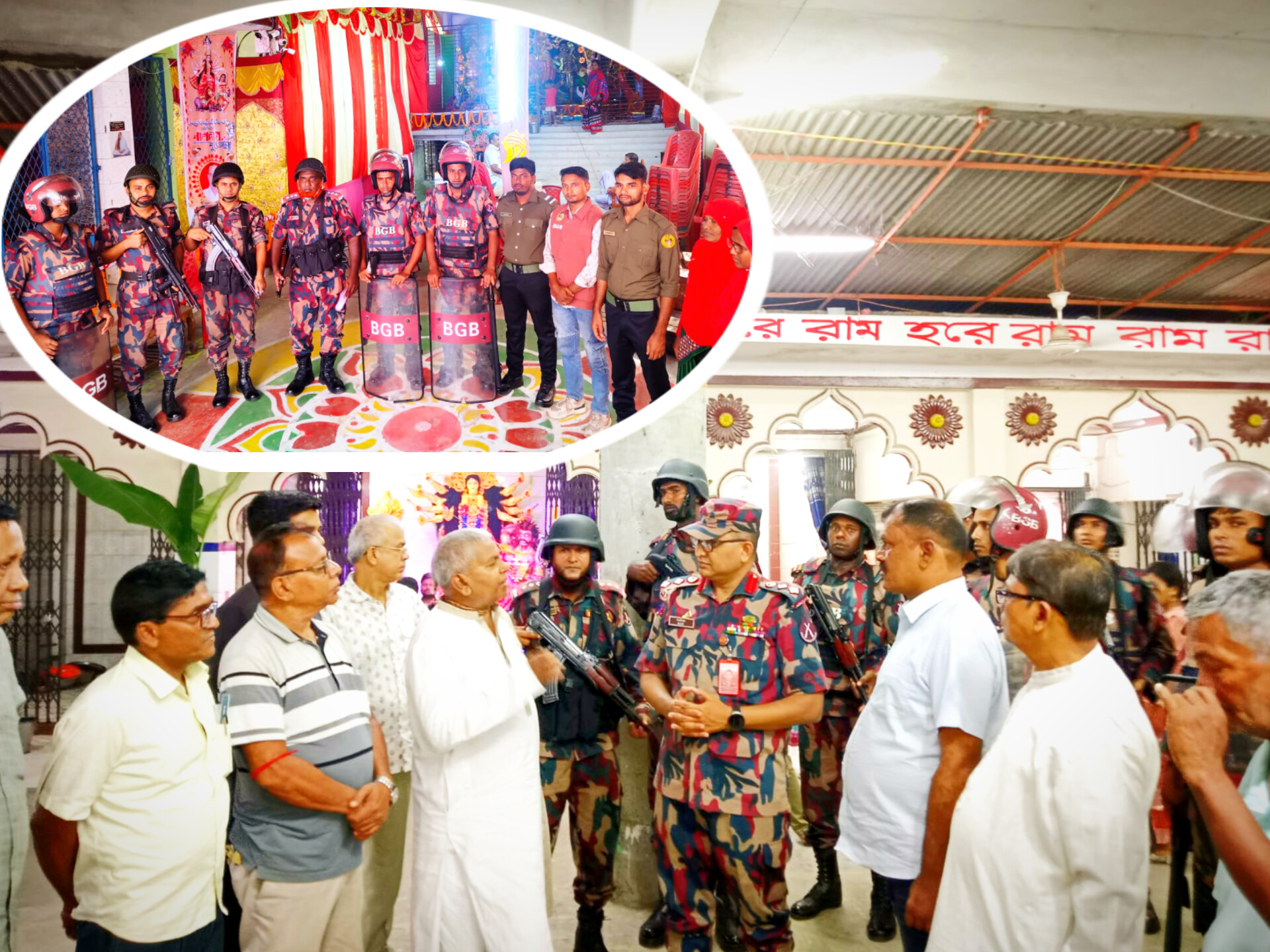 ‎শান্তিপূর্ণ দুর্গোৎসব সম্পন্ন, নিরাপত্তা দায়িত্বে সফল ৪৯ বিজিবি