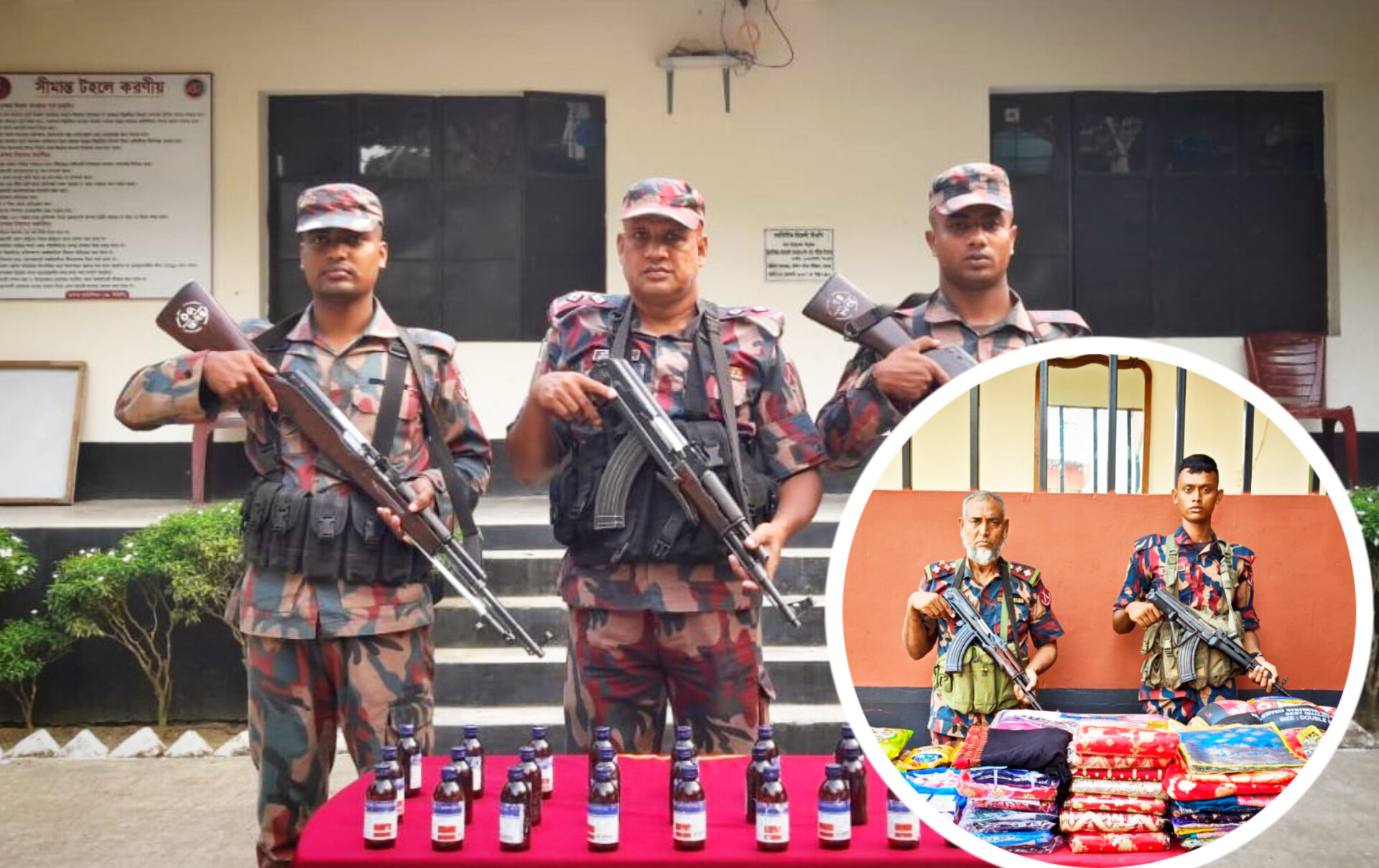 যশোর সীমান্তে সাড়ে ৪ লাখ টাকার মাদক ও চোরাচালানি পণ্য আটক